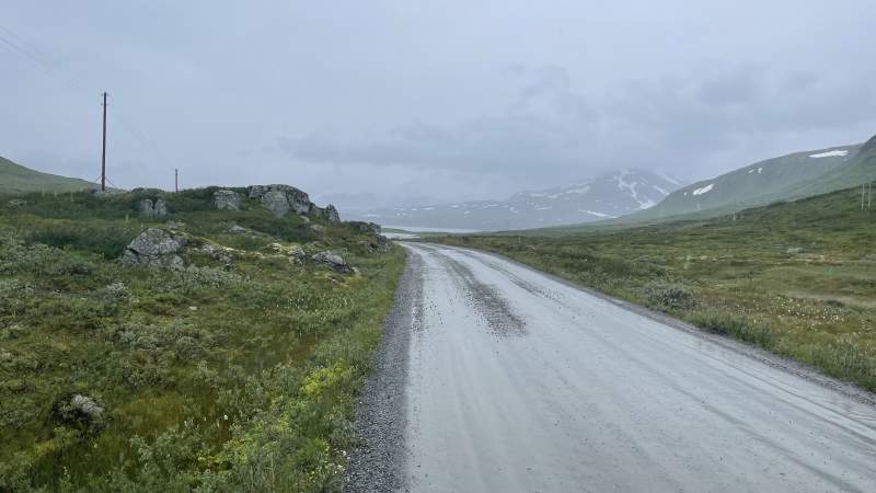 Boring hike, but excellent for making good progress and a lighter pair of shoes