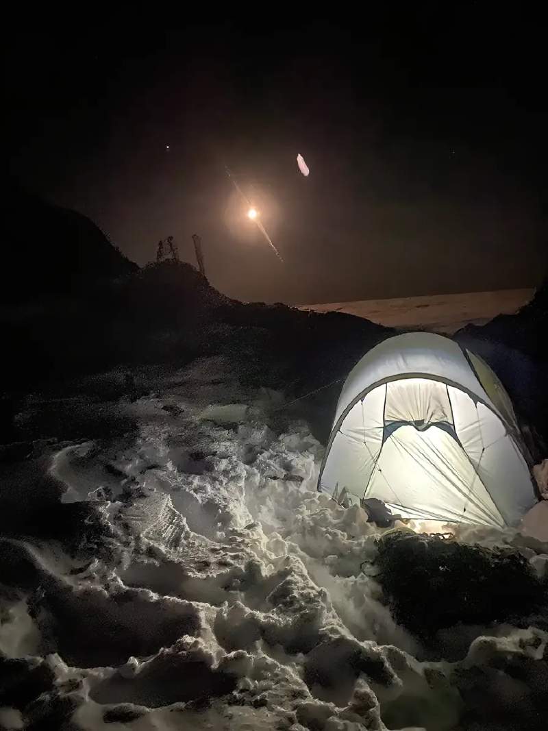 Night Tent at Store Dyrhaugstind