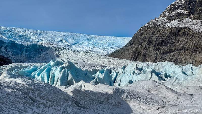 Blue ice on Jostedalsbreen