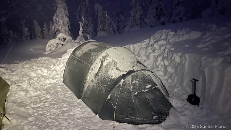 Campsite before the storm hit